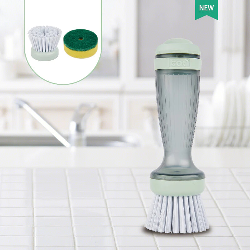 Pot Brush Dish Brush Dish Scrub Brush with Soap Dispenser for Dishes Kitchen Sink Pot Pan