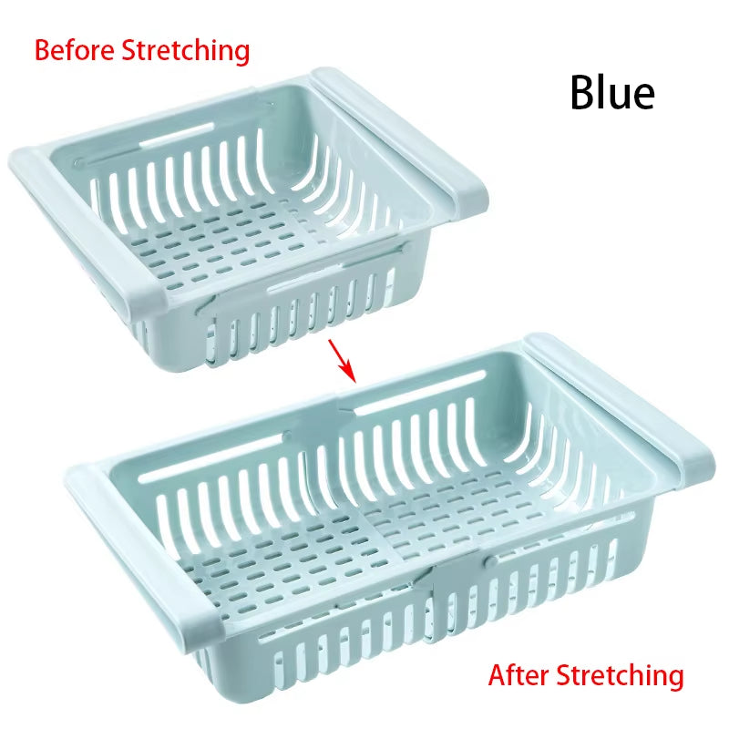 1PC Fridge Organizer Storage Drawer Plastic Storage Box Container Shelf Fruit Egg Food Storage Box Kitchen Accessories