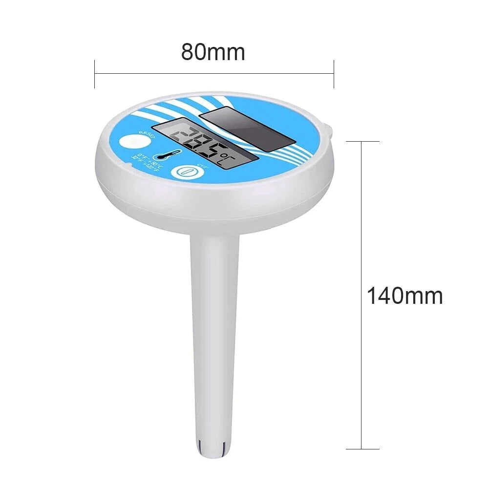 Digital Solar Powered Outdoor Floating Waterproof Rainproof Pool SPA Thermometer