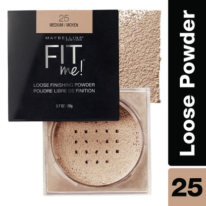 Fit Me Loose Setting Powder, Face Powder and Finishing Makeup, Medium, 1 Count