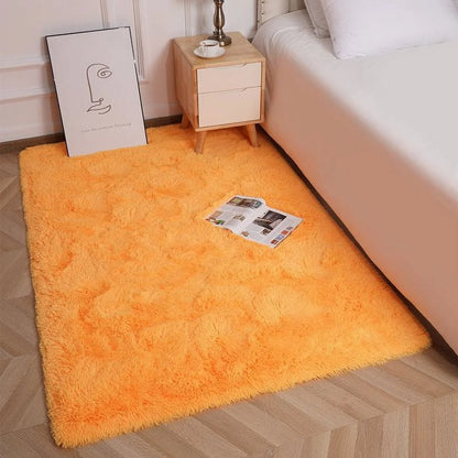 Soft Fluffy Area Rug Shaggy Plush Rugs for Living Room Bedroom Nursery Room Carpet Home Decor,6'X9',Orange