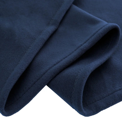 Polar Fleece Cozy Bed Blanket - Blanket (Full/Queen, Dark Blue)