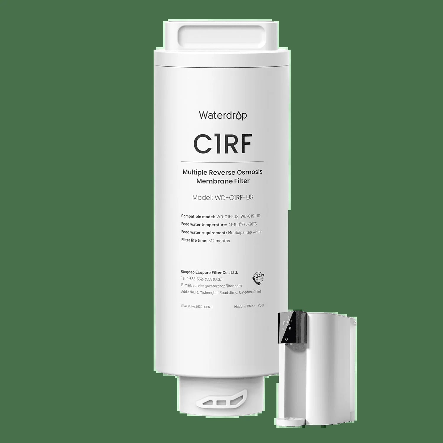 Waterdrop C1RF Water Filter for WD-C1S and WD-C1H Countertop RO System