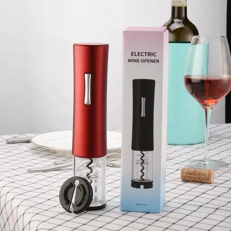 Electric Wine Opener Automatic Electric Wine Bottle Corkscrew Opener with Foil Cutter Wine Bottle Opener Kit