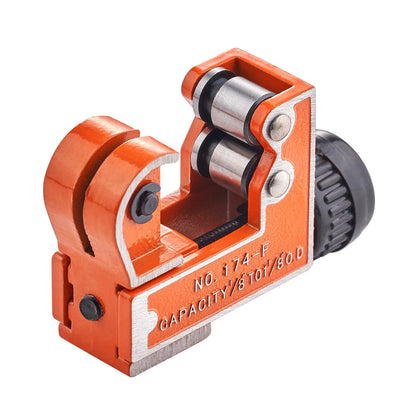 VEVOR Mini Tubing Cutter, 1/8 - 1-1/8 O.D. Mini Copper Pipe Cutter, Heavy Duty Compact Tube Cutter Tool with High-Speed SKD Blade for Copper, Aluminum, Galvanized, Plastic Pipes