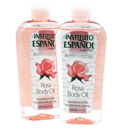 Rosa Body Oil, Smoothness for Your Skin, 2-Pack, 8.5 FL Oz Each, 2 Bottles