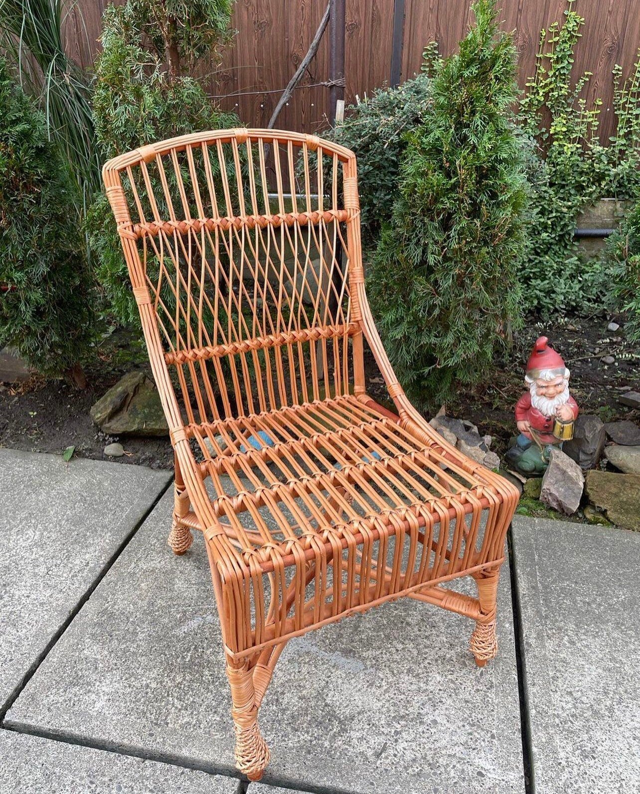 Rustic Outdoor Chair, Wicker Chair, Wicker Furniture, Rattan Chair, Outdoor Patio Chairs, Boho Furniture, Rattan Furniture, Patio Furniture