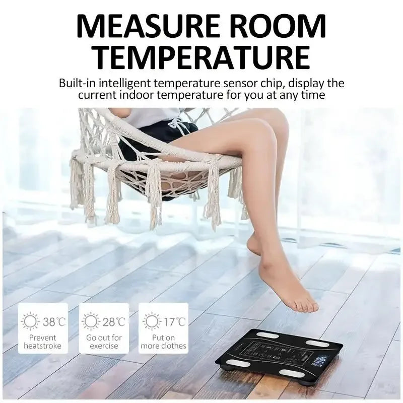 Body Fat Scale Body Scales Smart Wireless Digital Bathroom Weight Scale Body Composition Analyzer Weighing Scale