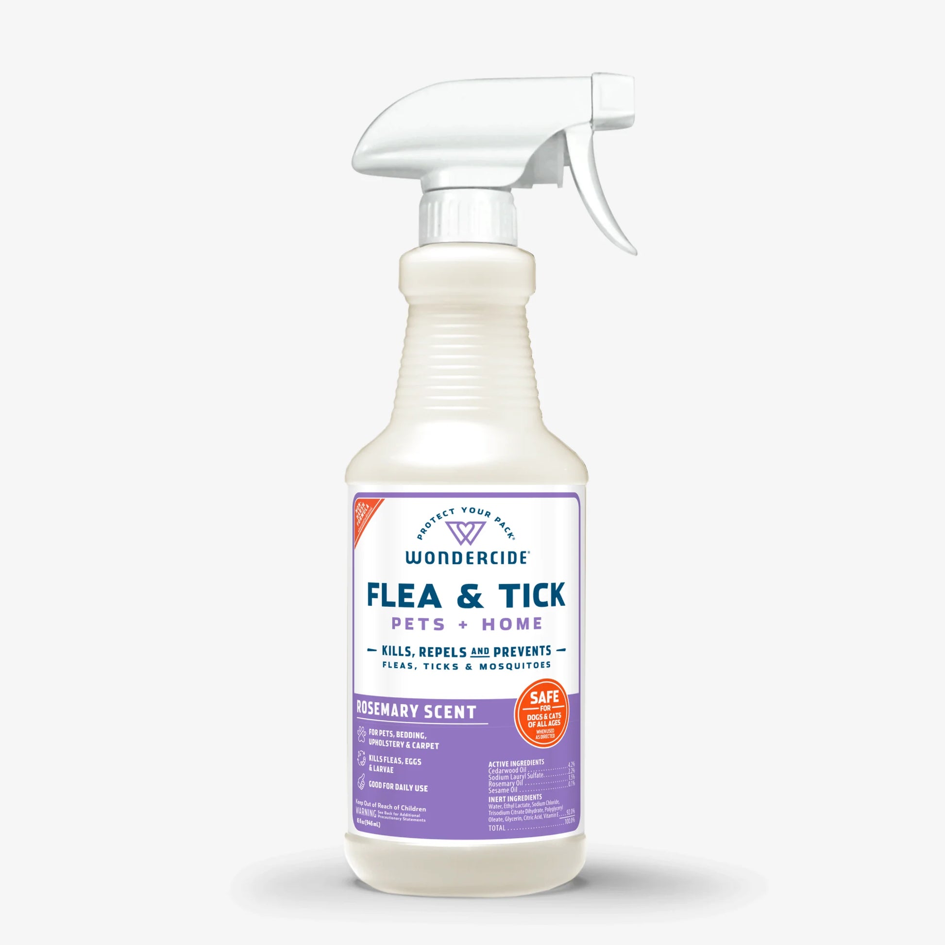 Flea & Tick Spray for Pets + Home with Natural Essential Oils