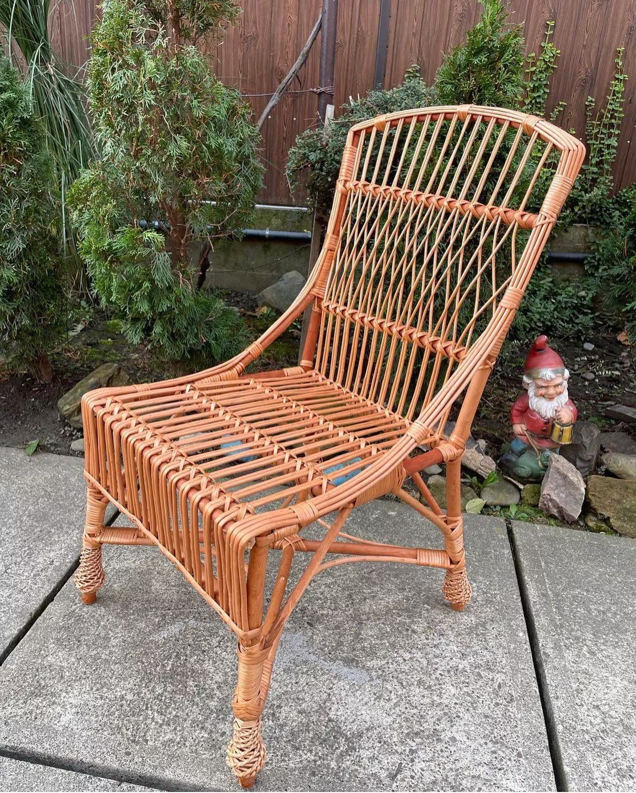 Rustic Outdoor Chair, Wicker Chair, Wicker Furniture, Rattan Chair, Outdoor Patio Chairs, Boho Furniture, Rattan Furniture, Patio Furniture