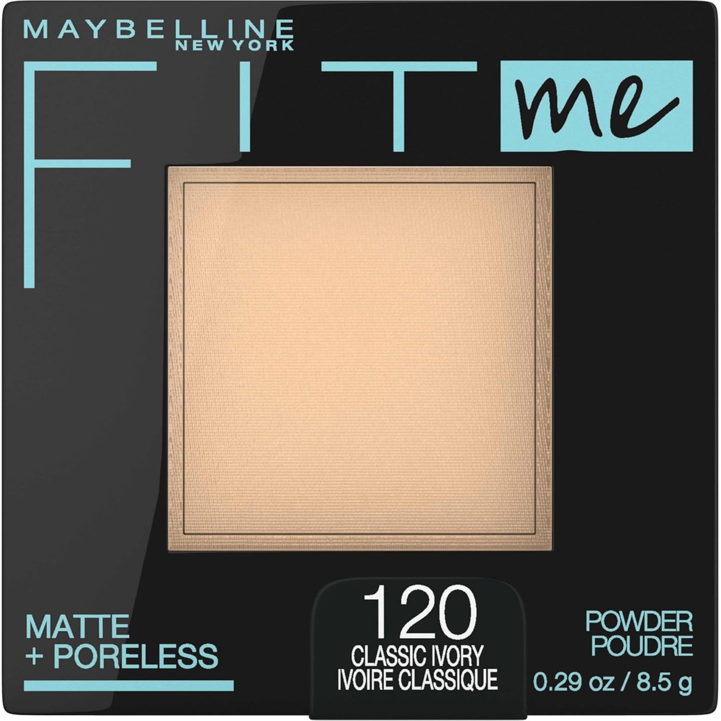 Fit Me Matte + Poreless Pressed Face Powder Makeup & Setting Powder, Classic Ivory, 1 Count