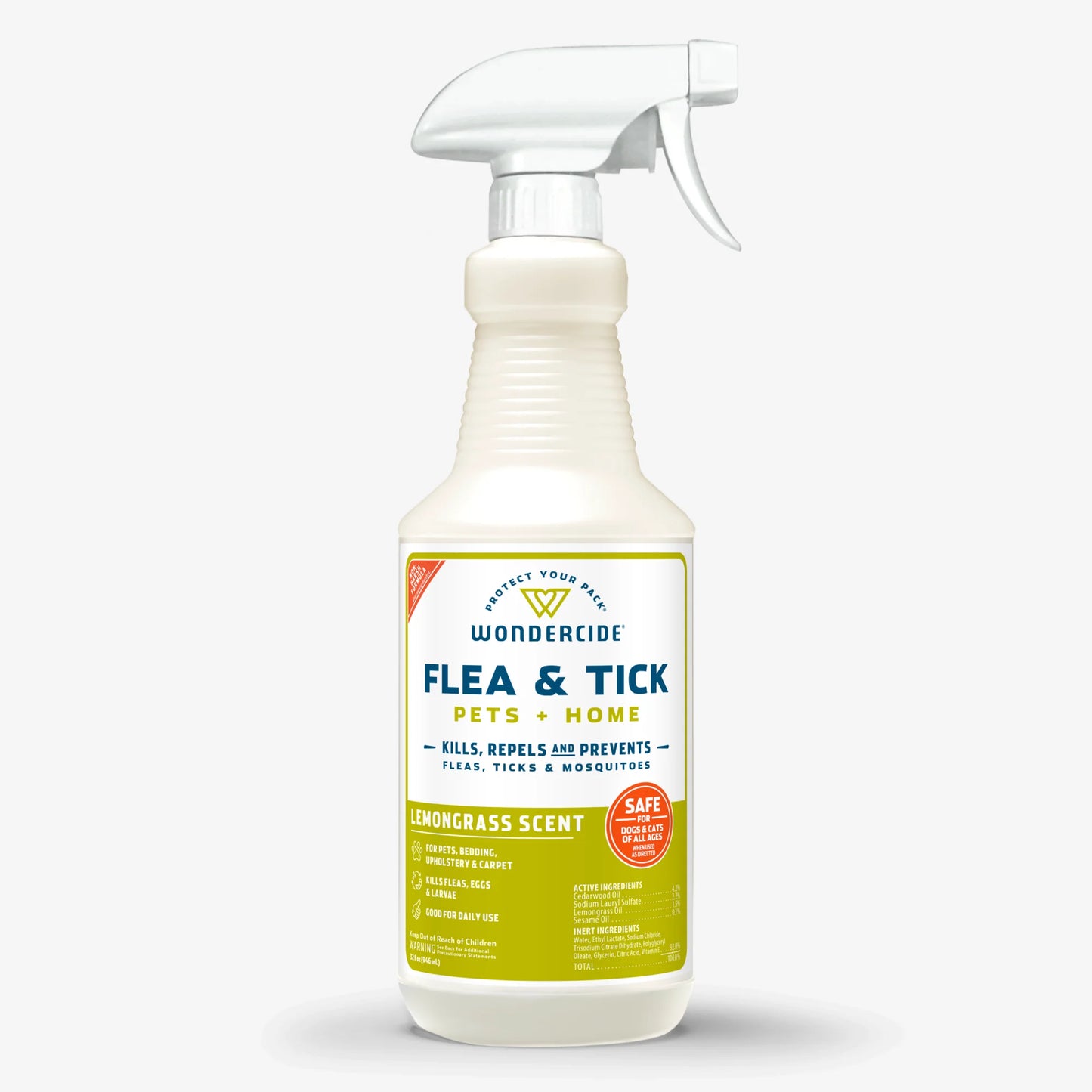 Flea & Tick Spray for Pets + Home with Natural Essential Oils