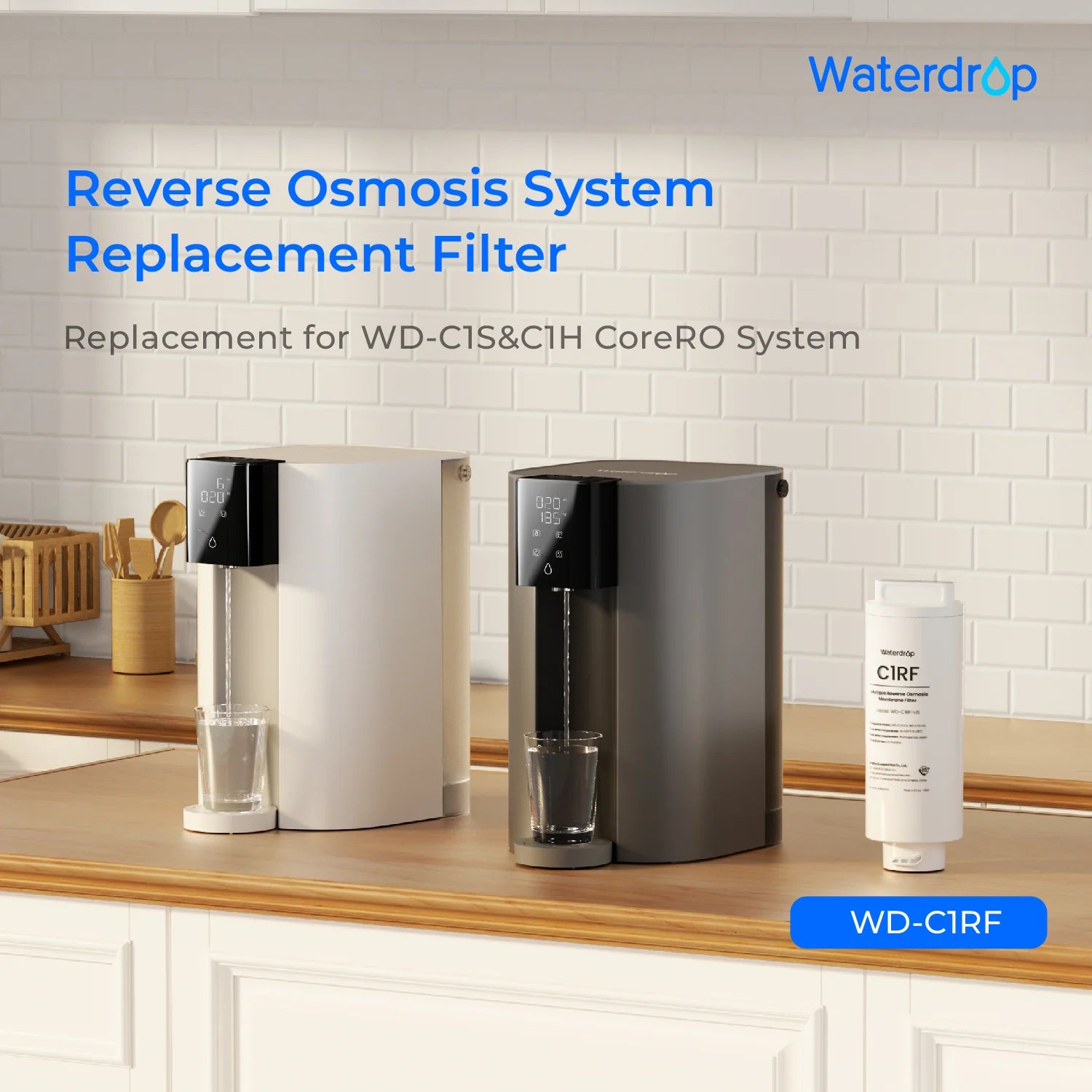 Waterdrop C1RF Water Filter for WD-C1S and WD-C1H Countertop RO System