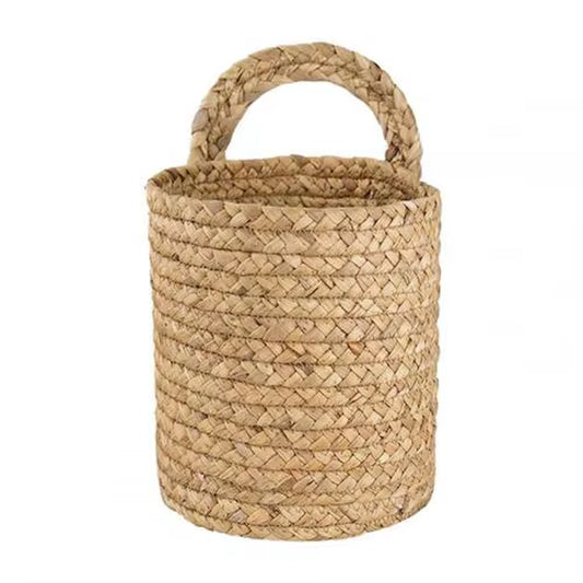 Hanging Storage Baskets Seagrass Woven Handmade Kitchen Tools Organizer Garden Planters Baskets Home Decor Flowers Pots