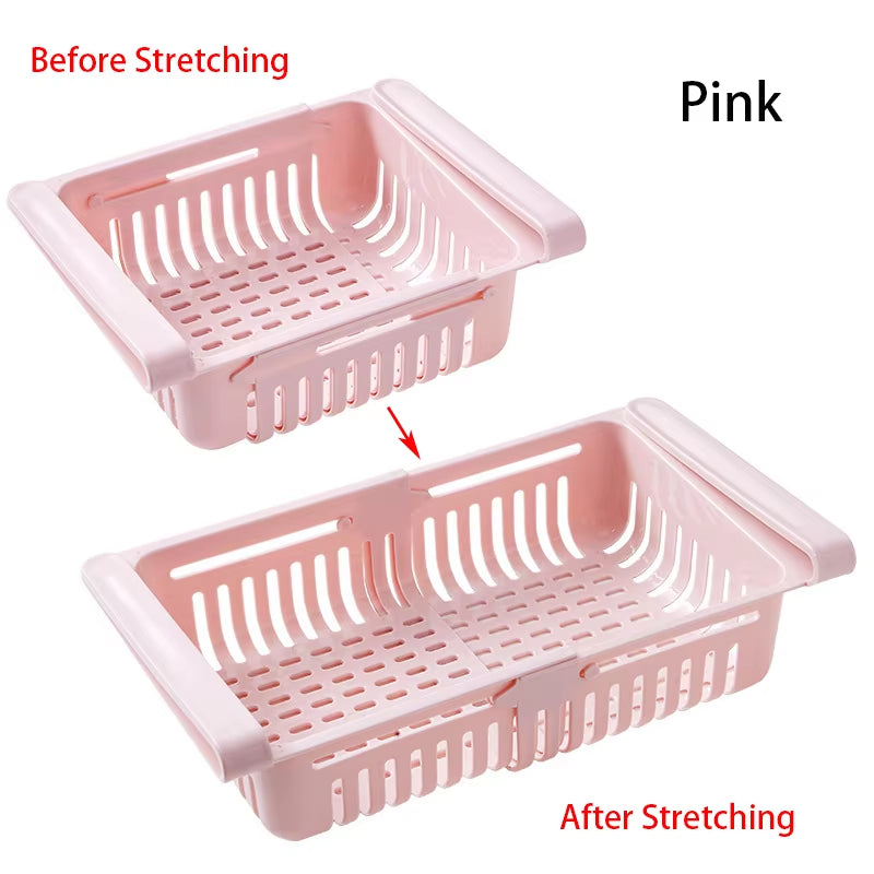 1PC Fridge Organizer Storage Drawer Plastic Storage Box Container Shelf Fruit Egg Food Storage Box Kitchen Accessories