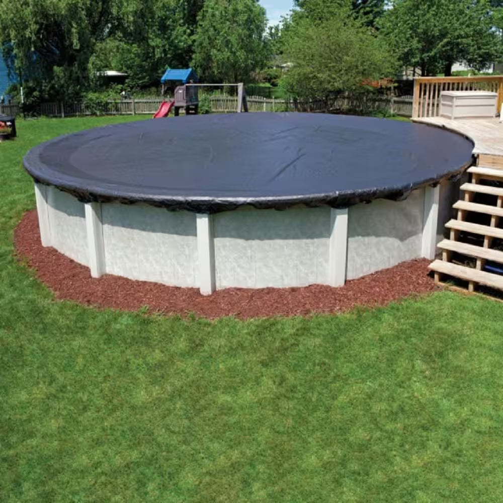 33 Ft. round Blue Above-Ground Winter Pool Cover