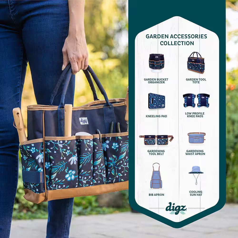 Women'S 1-Size Gardening Tool Tote with 17 Pockets